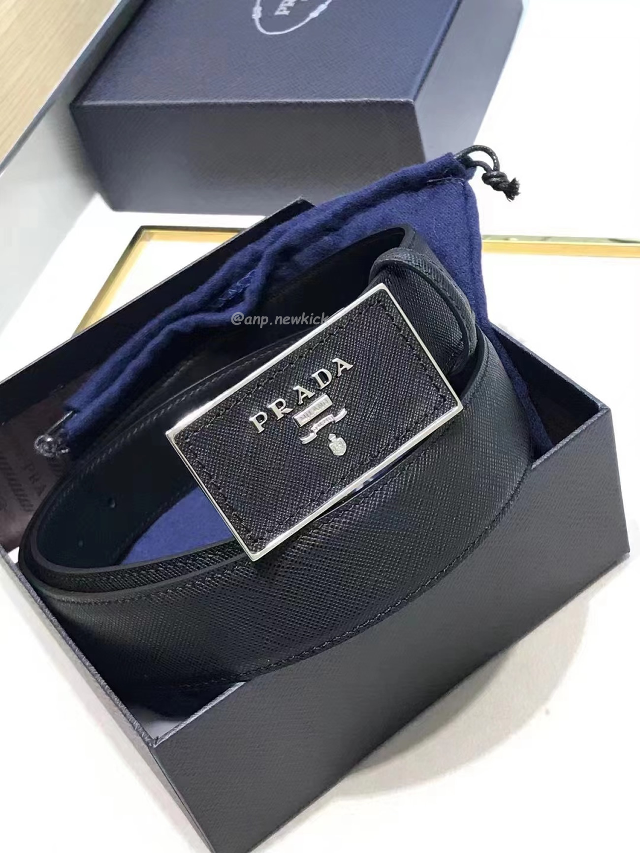 Prada Square Buckle Belt (5) - newkick.vip